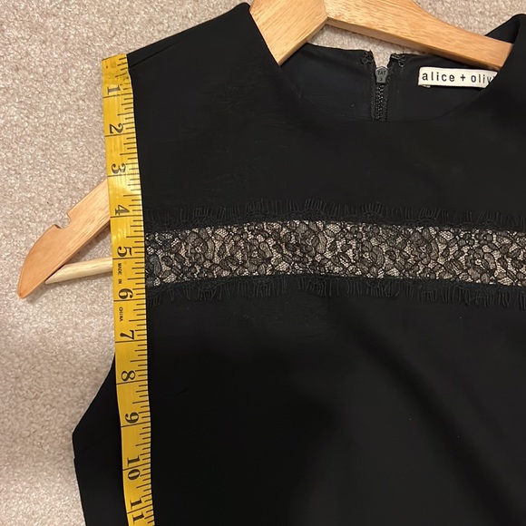 Alice + Olivia black dress with lace detailing - Picture 8 of 8